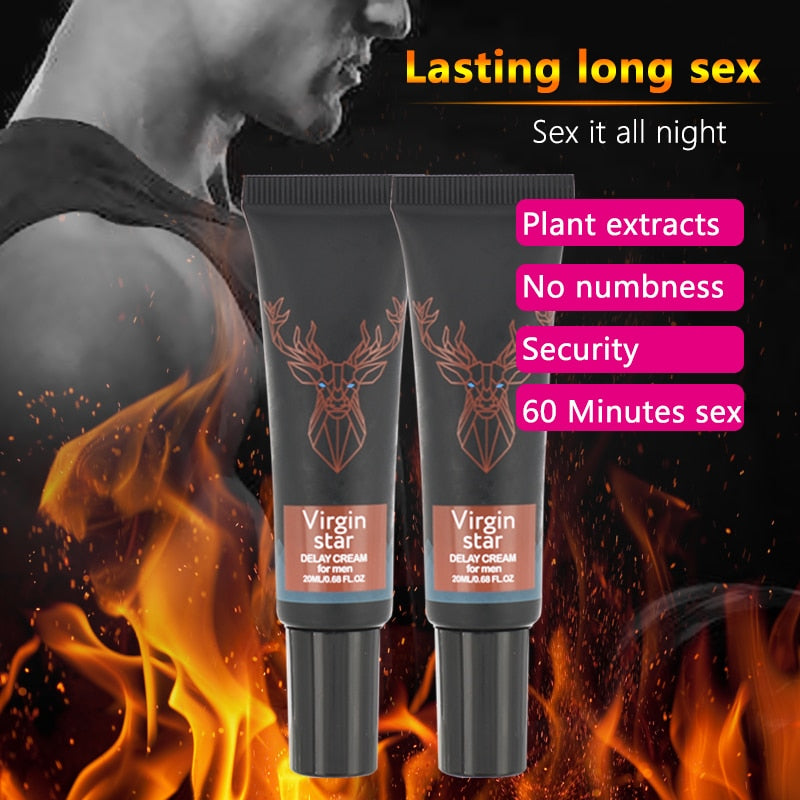 Men Sex Delay Cream Extended Time Sex Lube Oil Long Lasting Retardant for Men Sex Prevent Premature Ejaculation Aphrodisiac