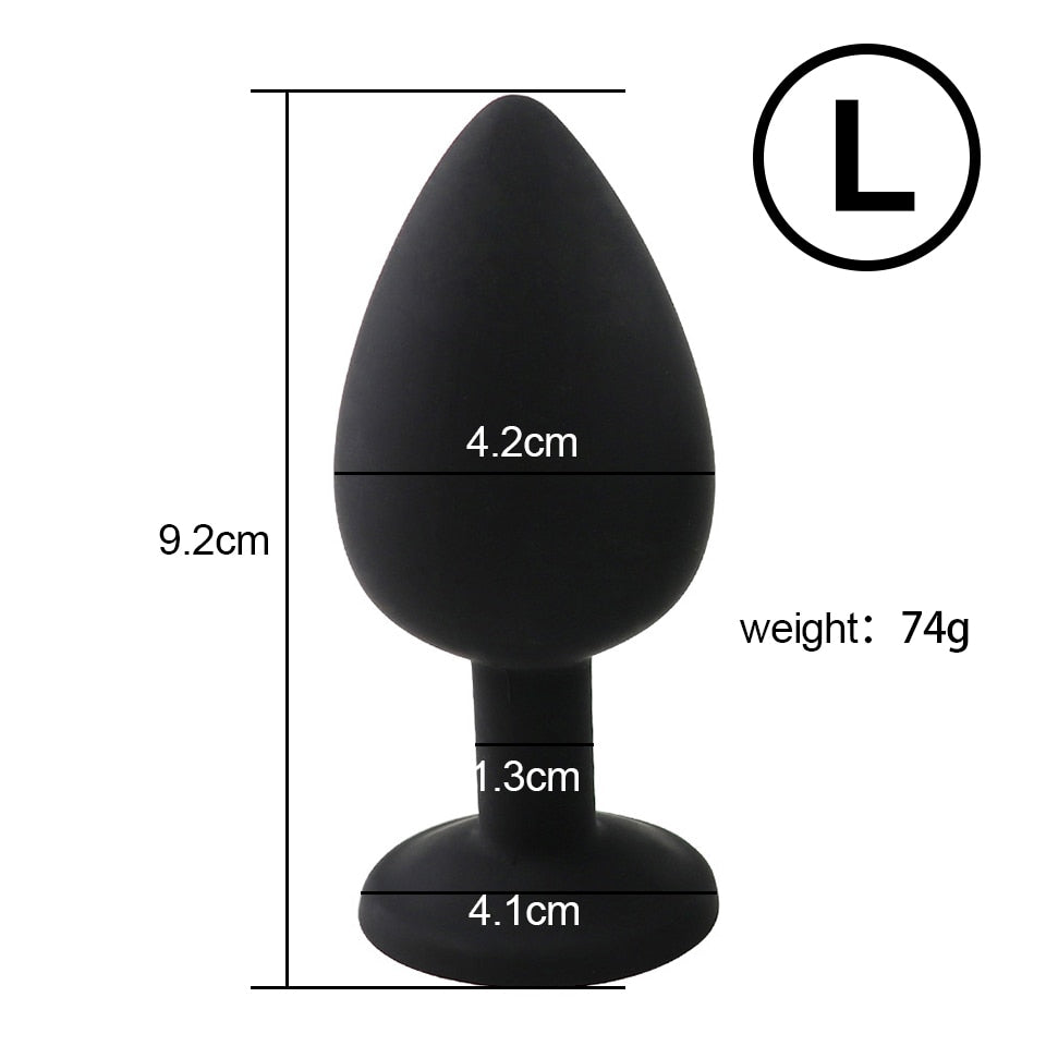 Soft Silicone Anal Butt Plug Massager Adult Sex Toys for Men Women Couples Anal Trainer  Anal Plug Mini Erotic Bullet Vibrator