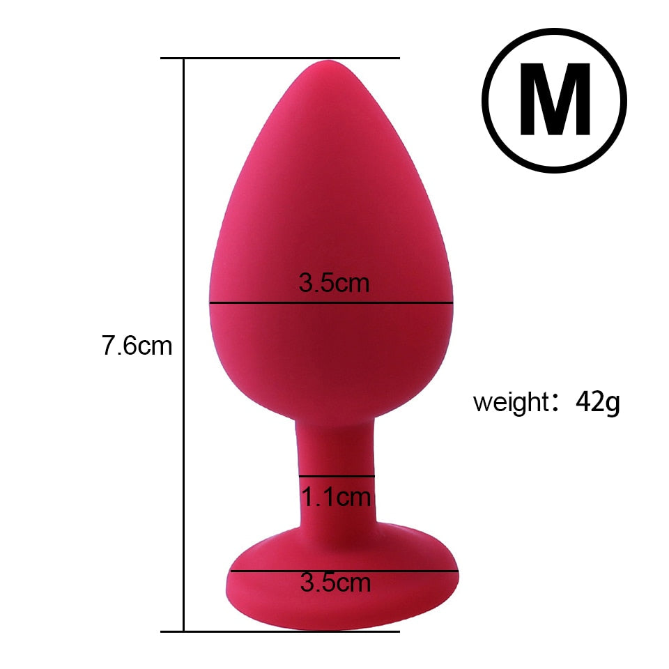 Soft Silicone Anal Butt Plug Massager Adult Sex Toys for Men Women Couples Anal Trainer  Anal Plug Mini Erotic Bullet Vibrator