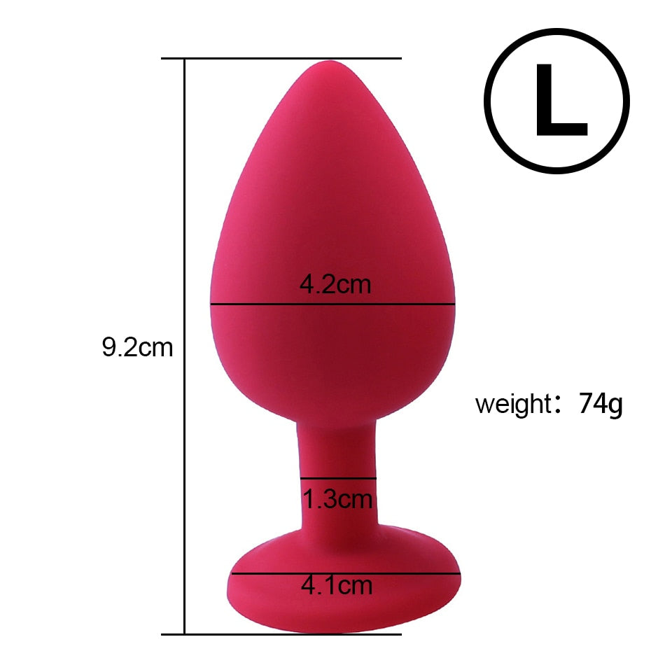 Soft Silicone Anal Butt Plug Massager Adult Sex Toys for Men Women Couples Anal Trainer  Anal Plug Mini Erotic Bullet Vibrator