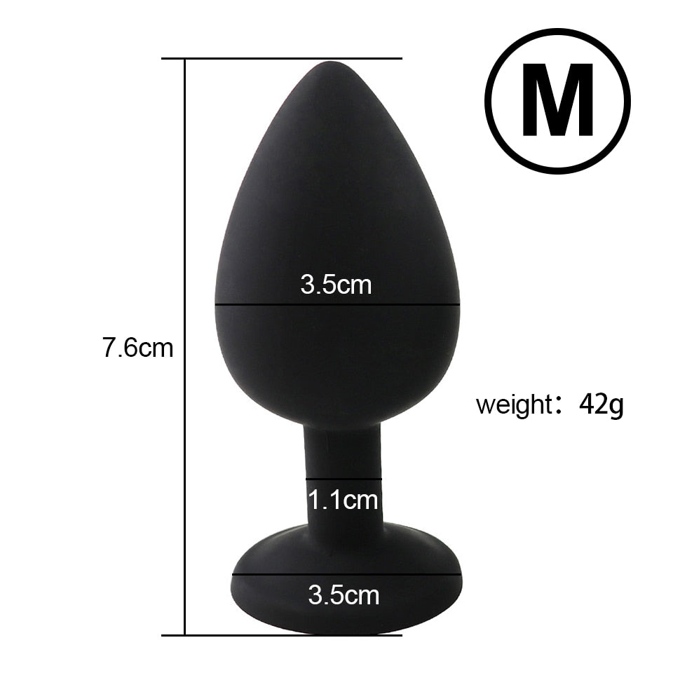 Soft Silicone Anal Butt Plug Massager Adult Sex Toys for Men Women Couples Anal Trainer  Anal Plug Mini Erotic Bullet Vibrator