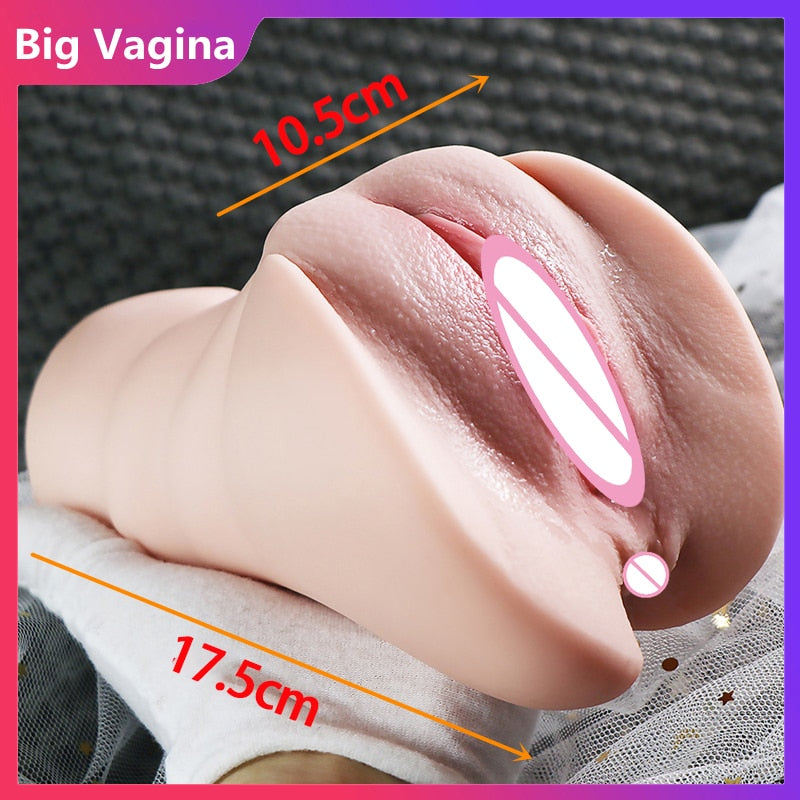 Sex Toys for Men Realistic Artificial Vagina 3D Pocket Pussy Real Vagina Sextoys Silicone Adult Product Male Masturbators Cup