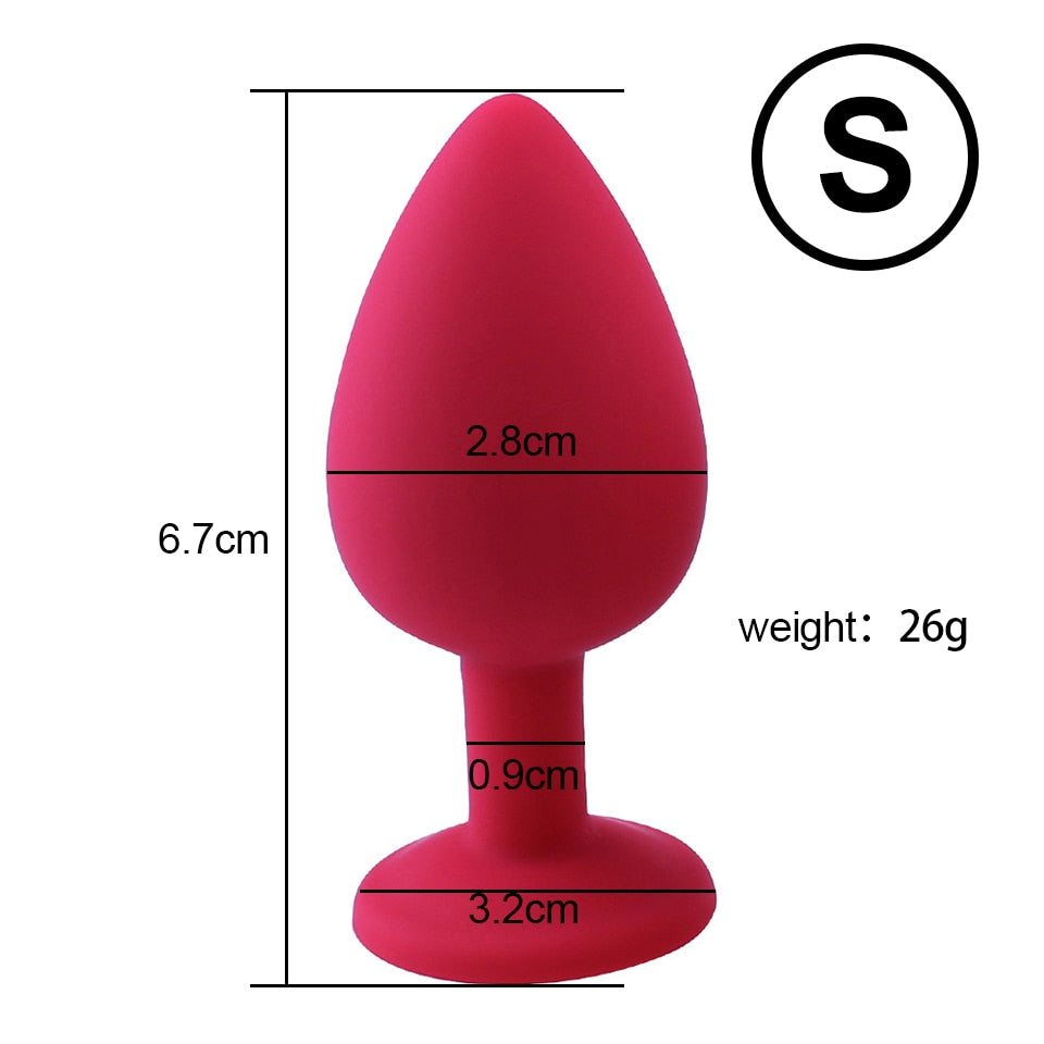 Soft Silicone Anal Butt Plug Massager Adult Sex Toys for Men Women Couples Anal Trainer  Anal Plug Mini Erotic Bullet Vibrator