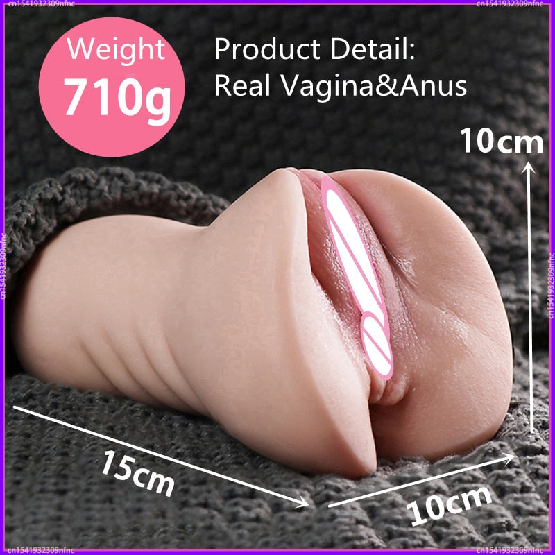 Sex Toys for Men Realistic Artificial Vagina 3D Pocket Pussy Real Vagina Sextoys Silicone Adult Product Male Masturbators Cup