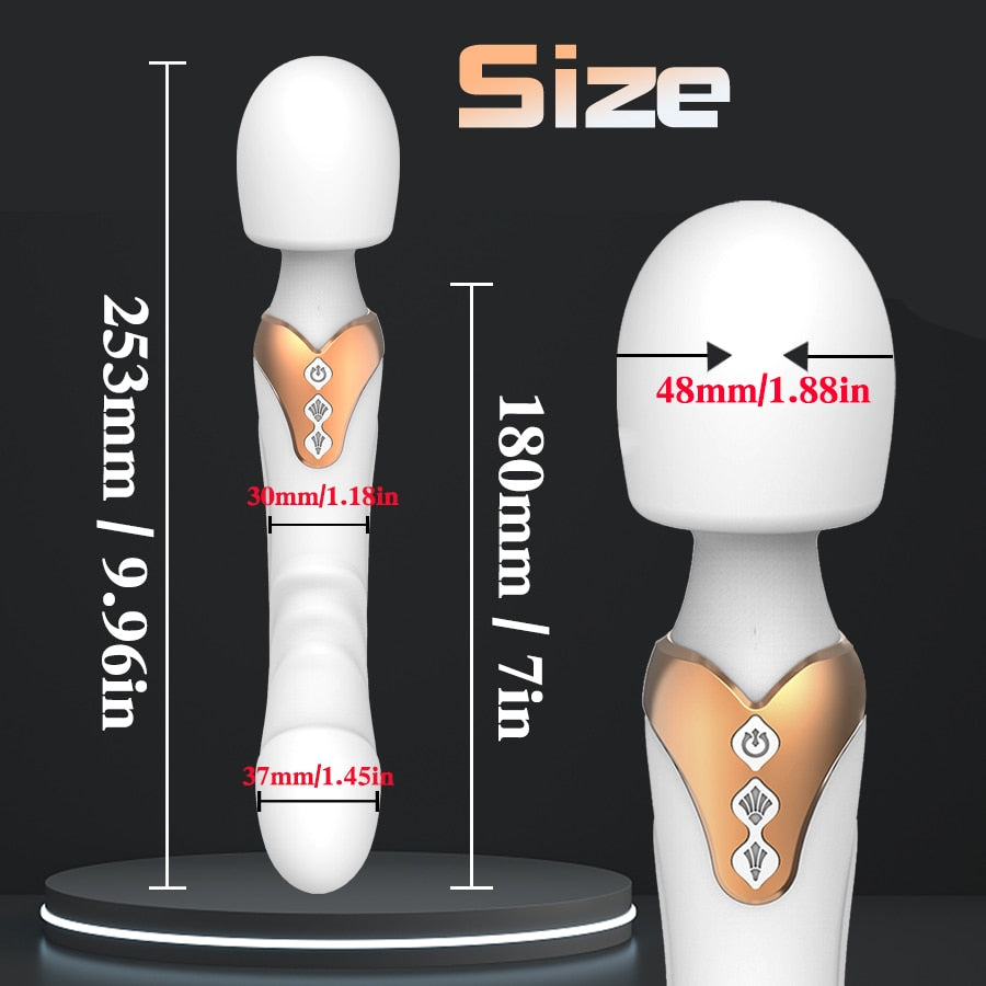 Powerful AV Vibrator Dildos Magic Wand for Women 10 Modes Clitoris Stimulator G Spot Vagina Massager Adult Sex Toys for Woman