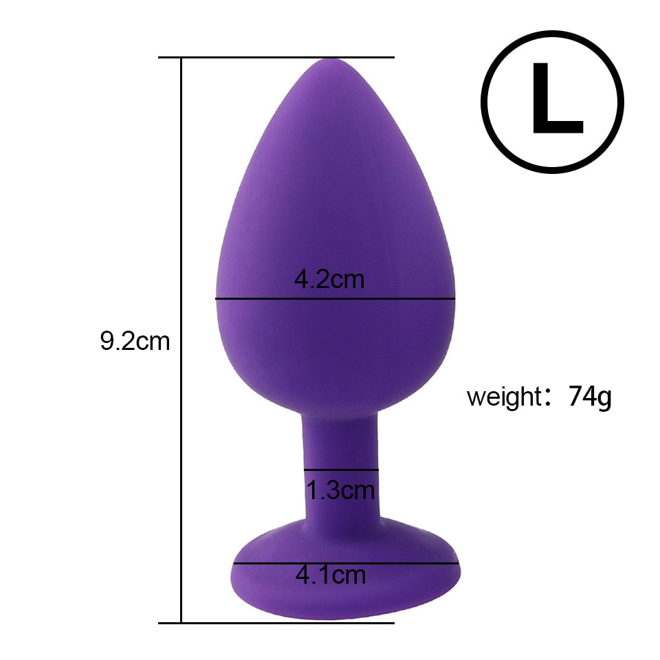 Soft Silicone Anal Butt Plug Massager Adult Sex Toys for Men Women Couples Anal Trainer  Anal Plug Mini Erotic Bullet Vibrator