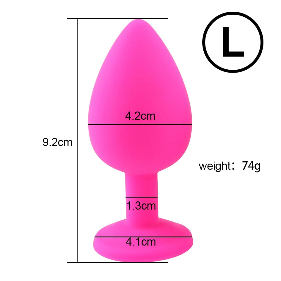 Soft Silicone Anal Butt Plug Massager Adult Sex Toys for Men Women Couples Anal Trainer  Anal Plug Mini Erotic Bullet Vibrator